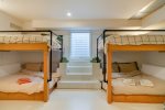 Bedroom 7 - Bunkroom - 4 bunk style queen beds and one twin